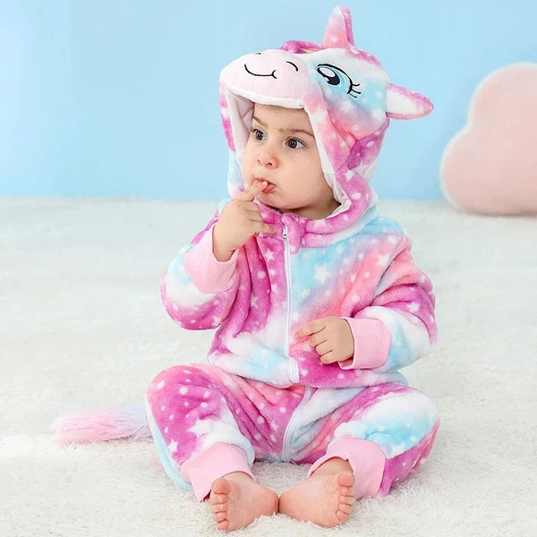 Unicorn hooded animal costume