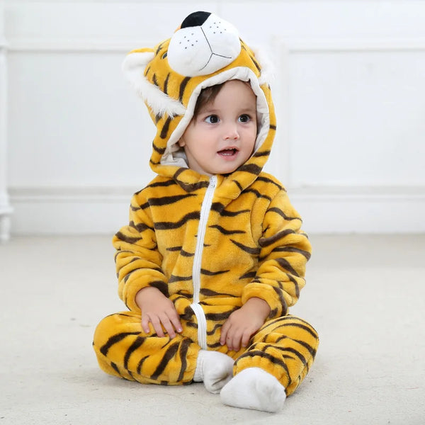 Tiger hooded animal costume