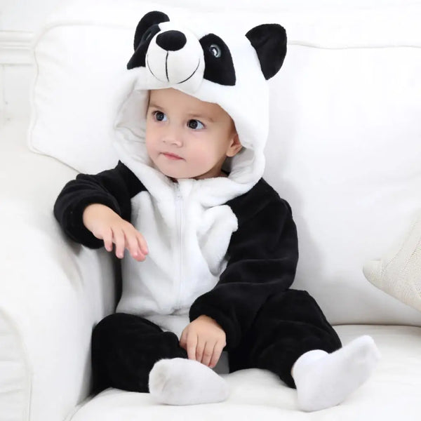 Panda hooded animal costume
