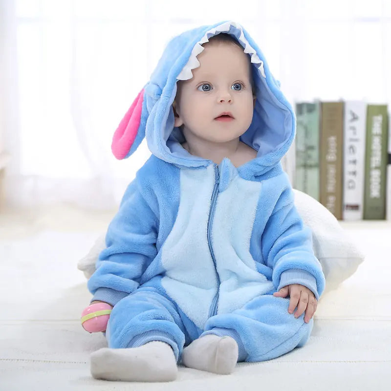 ZipRoar blue hooded baby costume